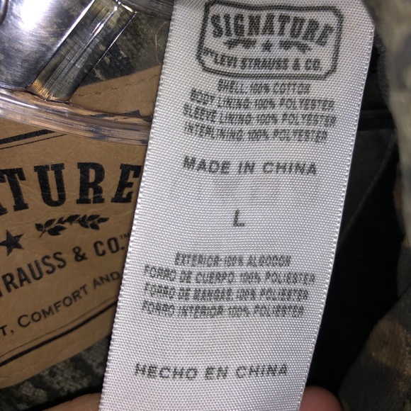 Levi Strauss X Mossy Oak jacket, vintage hunter gear, size L 100% polyester - Picture 5 of 10